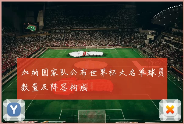 加纳国家队公布世界杯大名单球员数量及阵容构成